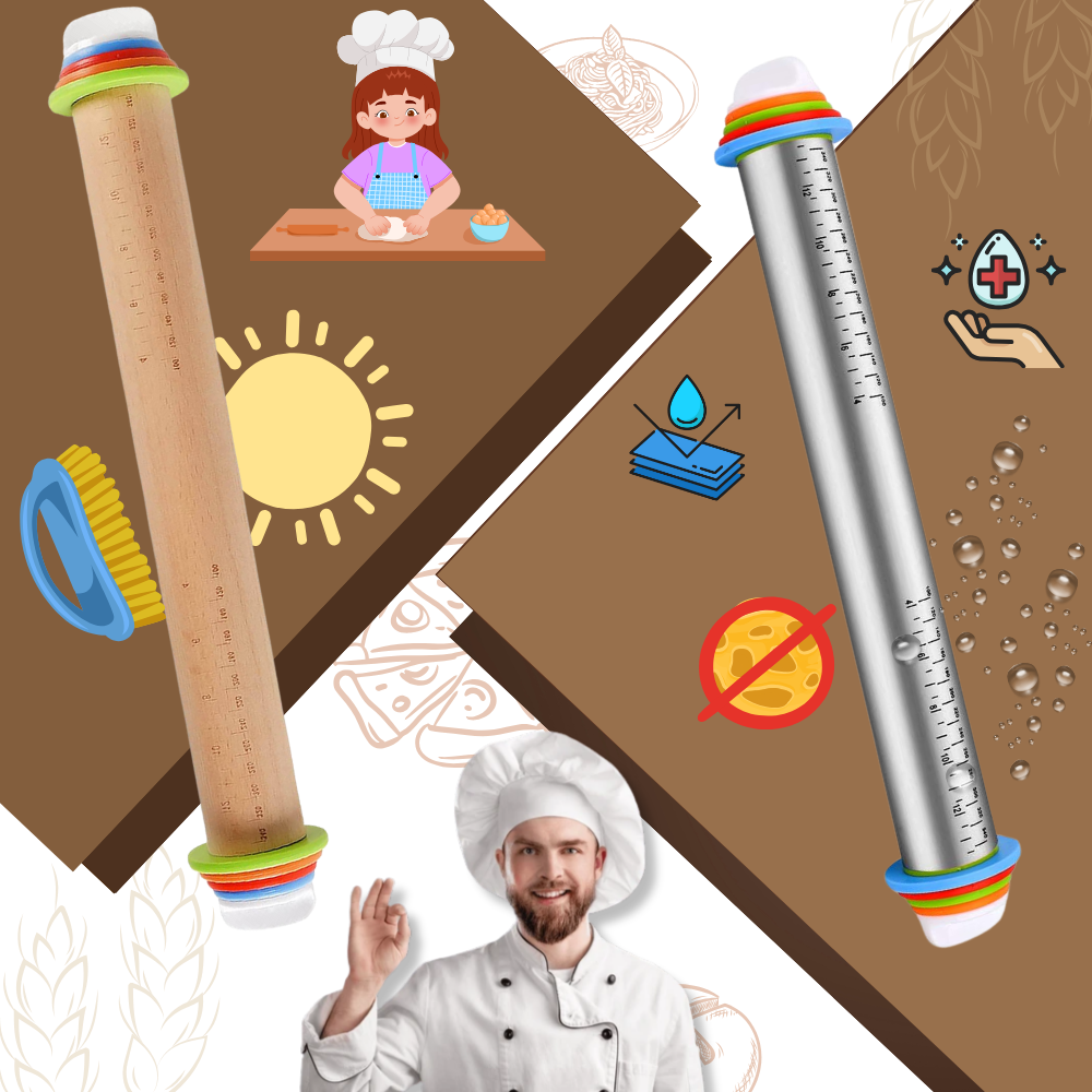 Rodillo de amasar ajustable - Ozerty