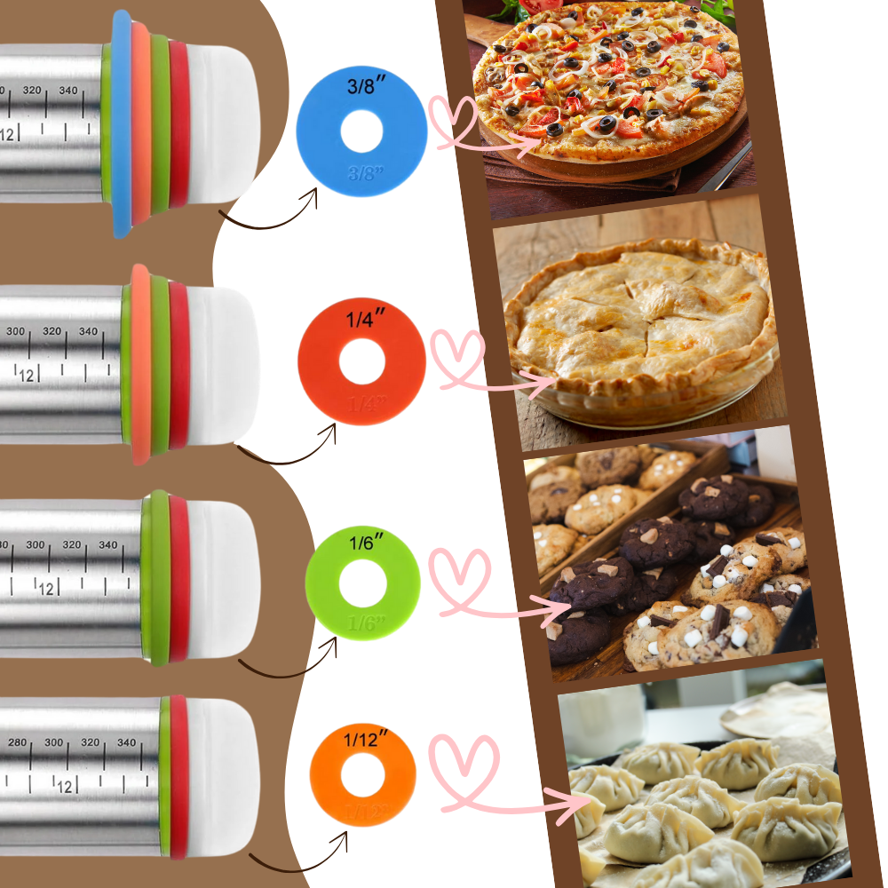 Rodillo de amasar ajustable - Ozerty