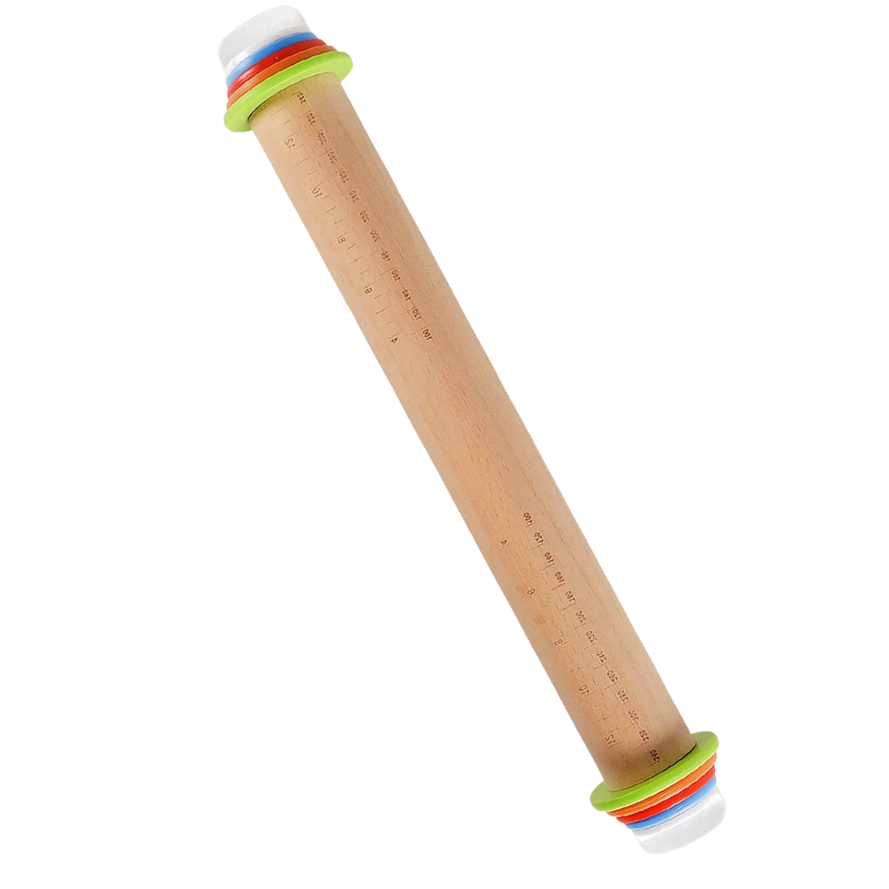 Rodillo de amasar ajustable -Madera - Ozerty