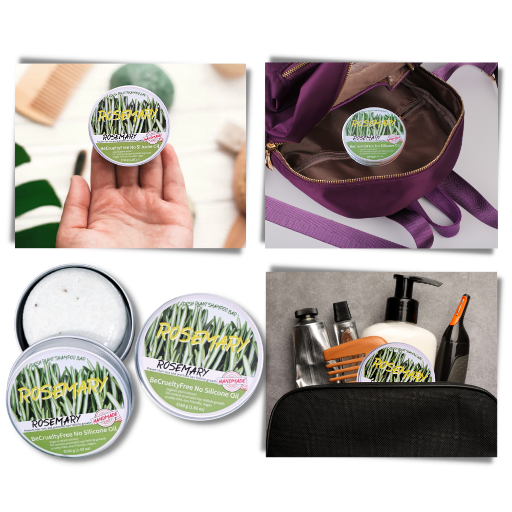 Champú de romero en barra
- Ozerty