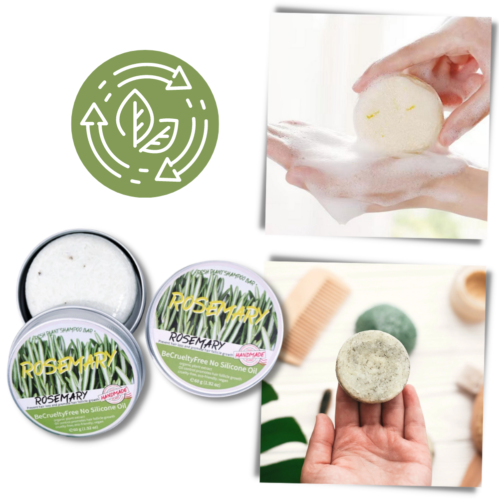 Champú de romero en barra
- Ozerty