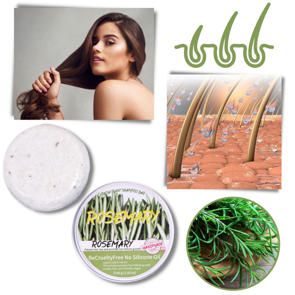 Champú de romero en barra
- Ozerty