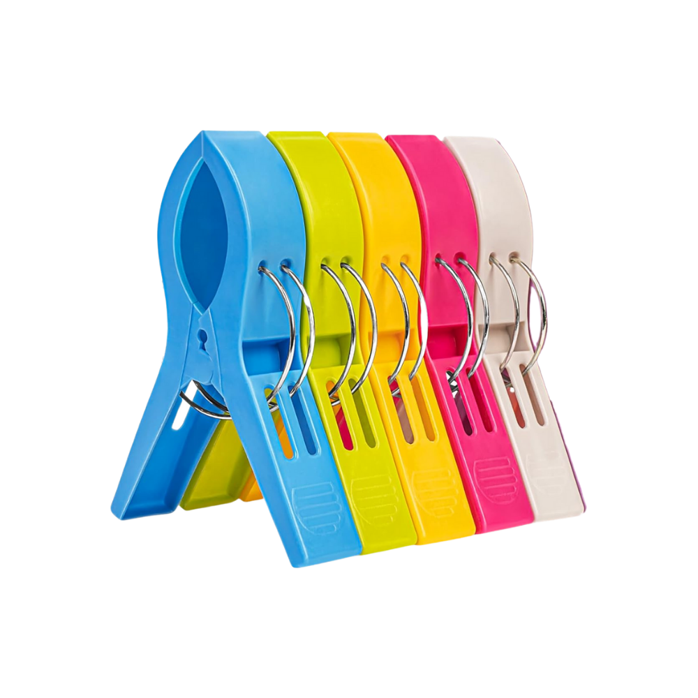 Pinzas multiusos con mordaza redondeada -5 unidades - Ozerty