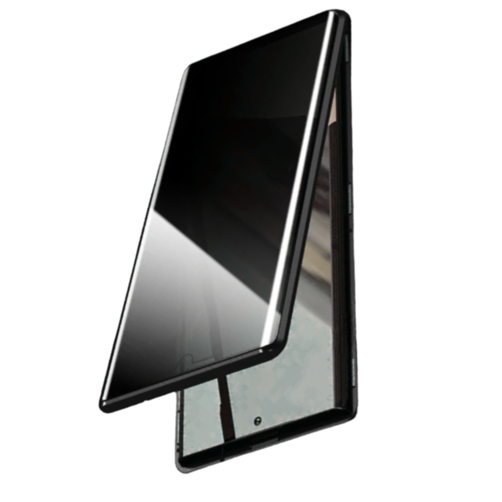 Funda para teléfono Samsung y cristal de privacidad -Negro - Ozerty
