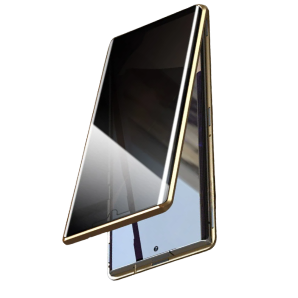 Funda para teléfono Samsung y cristal de privacidad -Oro - Ozerty
