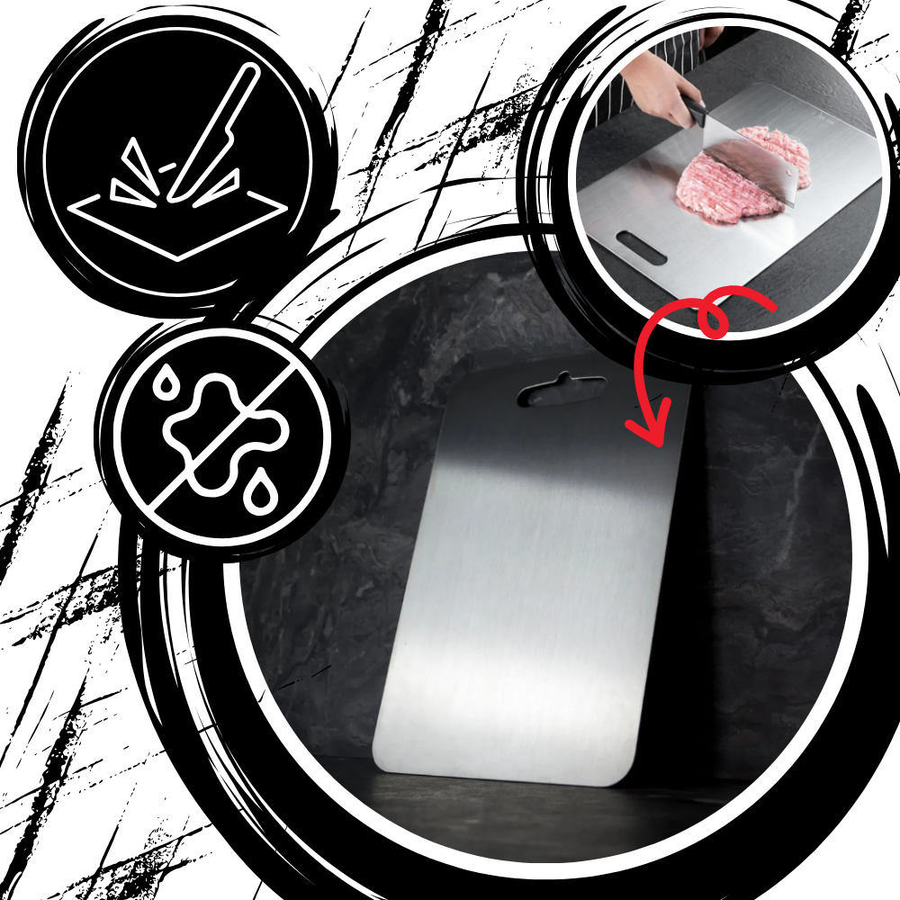 Tabla para cortar de titanio resistente a los arañazos - Ozerty