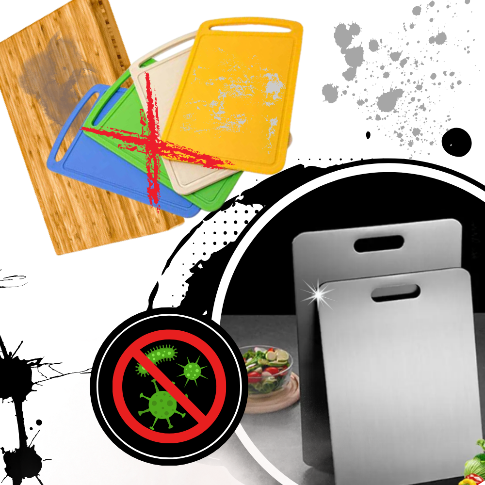 Tabla para cortar de titanio resistente a los arañazos - Ozerty