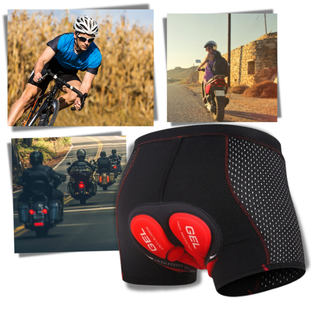 Shorts de ciclismo con sujeción y sin costuras
- Ozerty