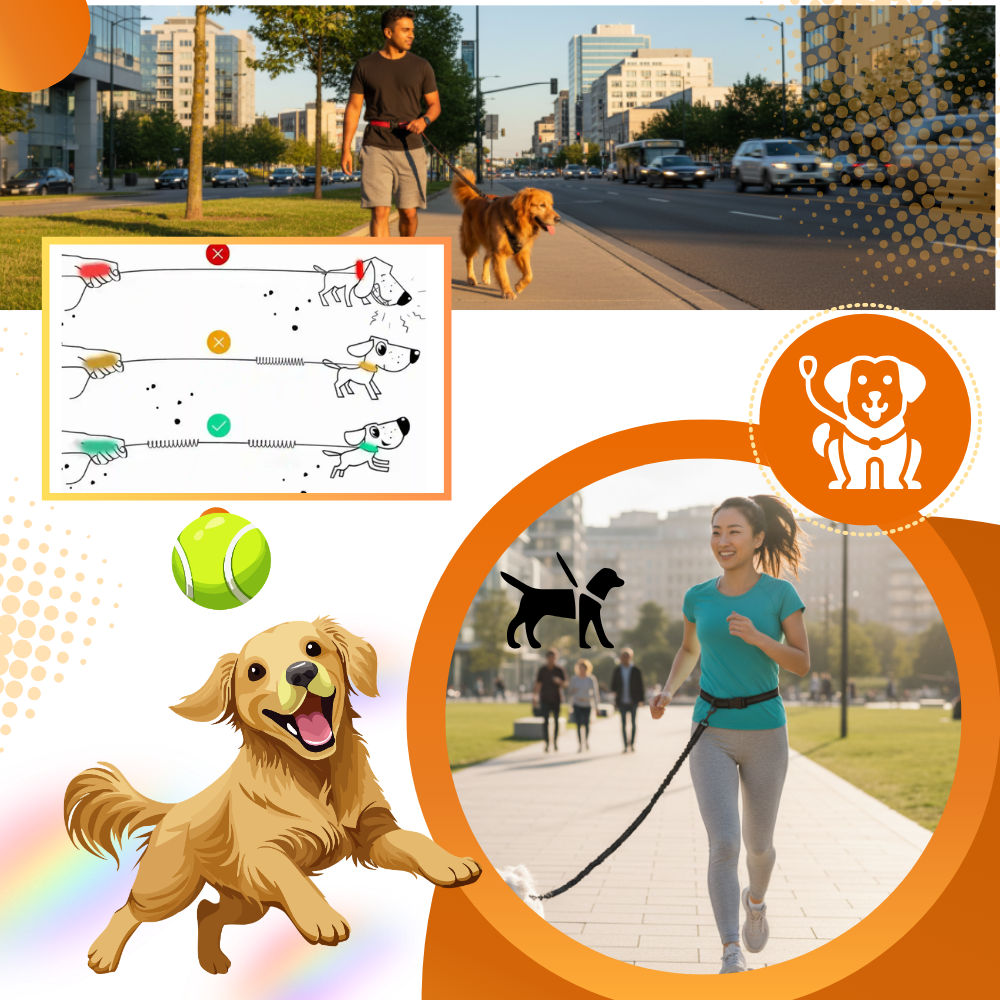 Correa de seguridad ergonómica para perros - Ozerty