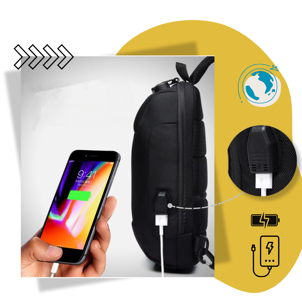 Mochila cruzada con refuerzo - Ozerty