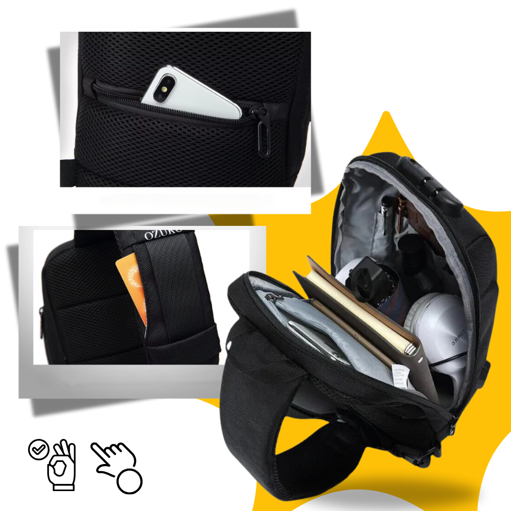 Mochila cruzada con refuerzo - Ozerty