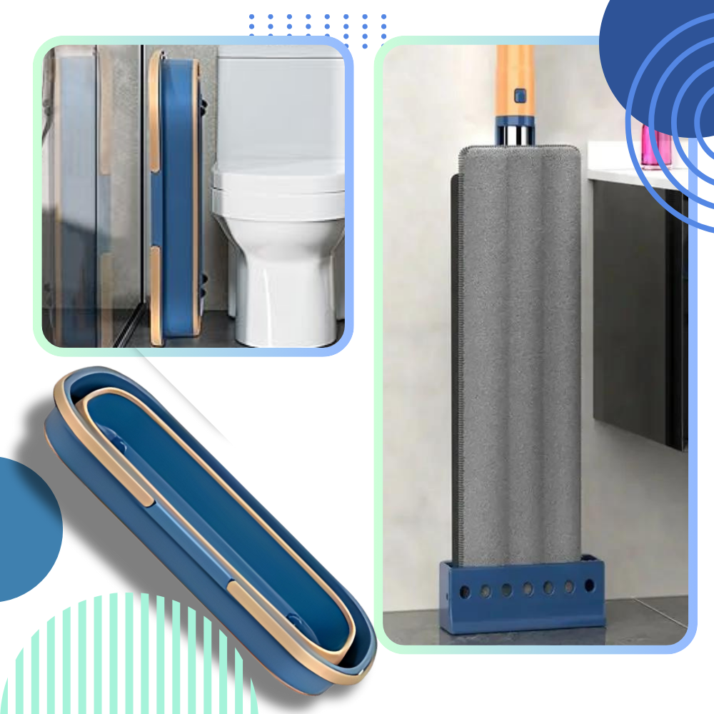 Set de fregona plana autoenrollable con cubo
- Ozerty