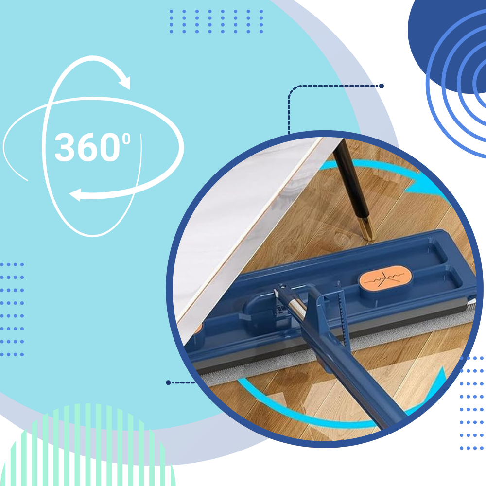 Set de fregona plana autoenrollable con cubo
- Ozerty