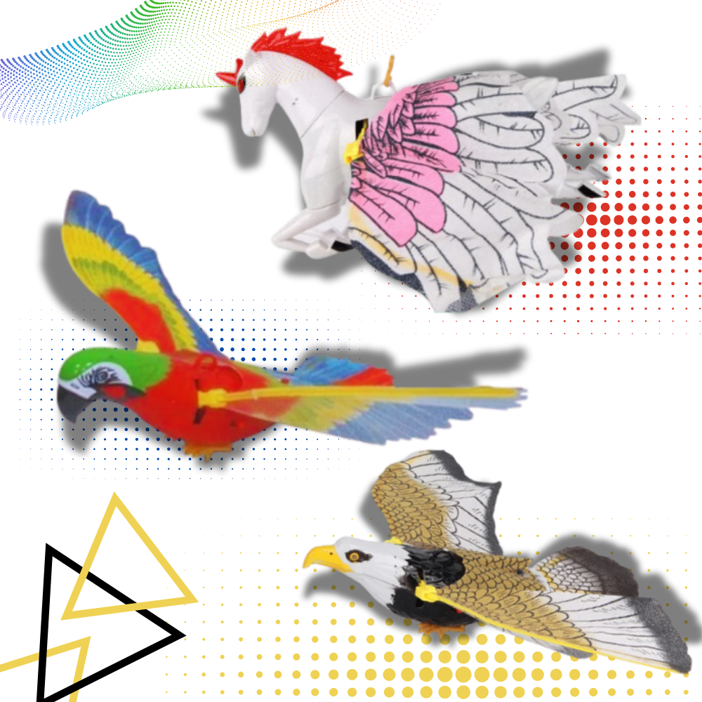 Juguete para gatos con forma de pájaro volador
- Ozerty