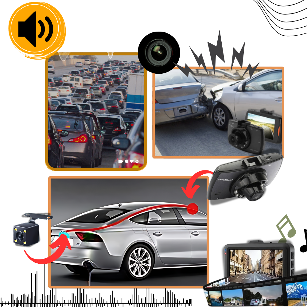 Cámara de salpicadero inteligente HD 1080p
- Ozerty