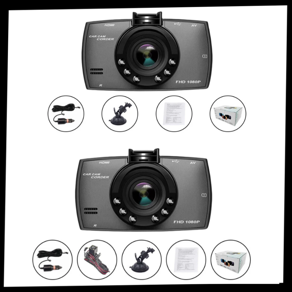 Cámara de salpicadero inteligente HD 1080p
- Ozerty