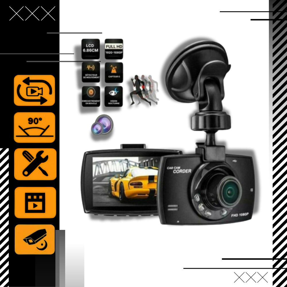 Cámara de salpicadero inteligente HD 1080p
- Ozerty