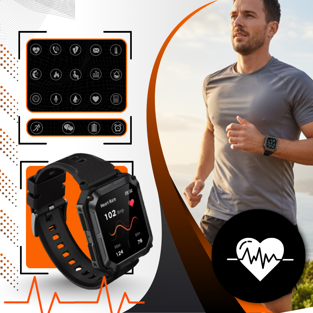 Reloj táctico inteligente con blindaje - Ozerty