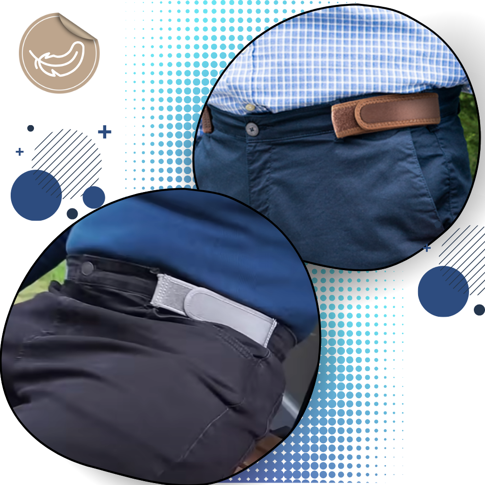 Cinturón elástico con cierre a presión - Ozerty