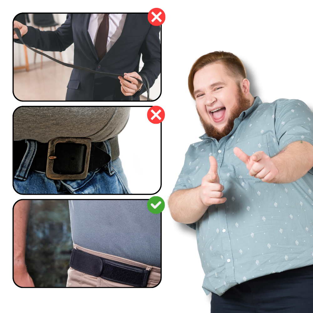 Cinturón elástico con cierre a presión - Ozerty