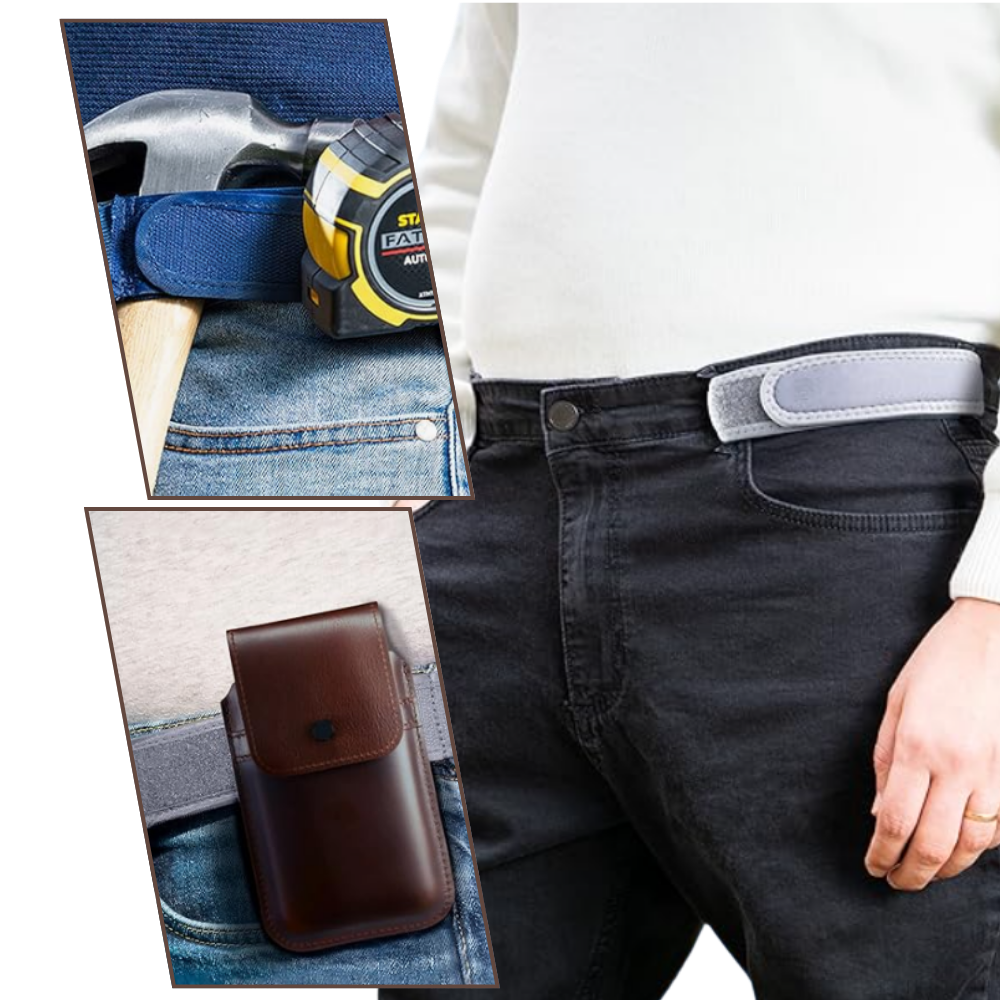 Cinturón elástico con cierre a presión - Ozerty