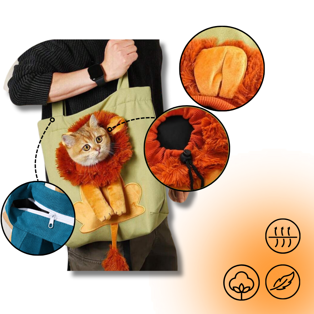 Bolsa transportín transpirable para gatos - Ozerty