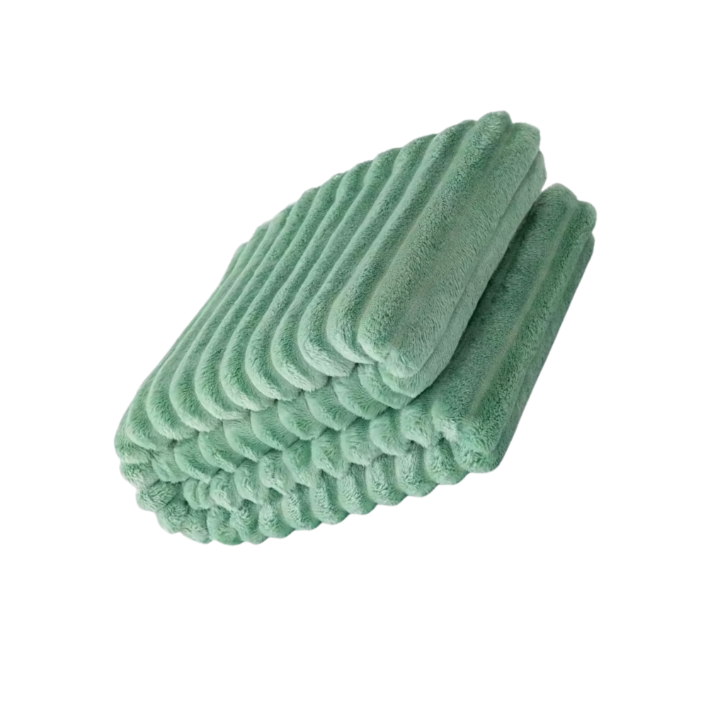 Manta de franela suave y acogedora -Verde - Ozerty