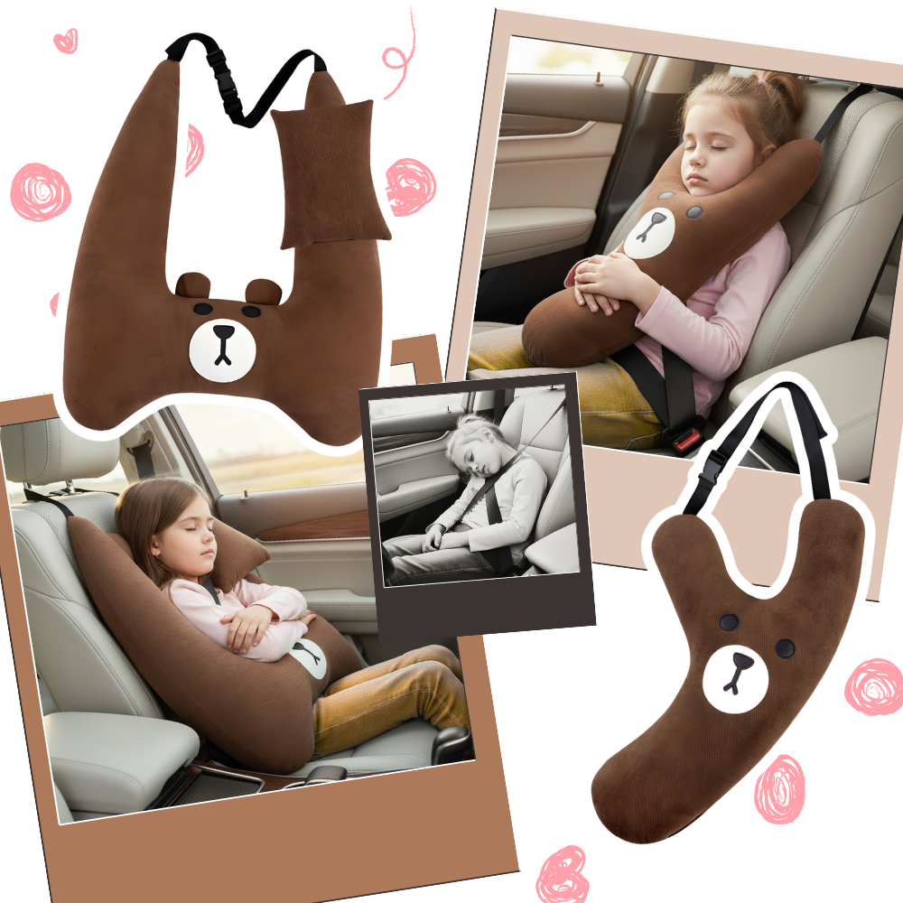 Almohada suave con relieve para el cinturón de seguridad infantil - Ozerty