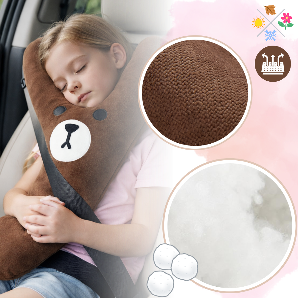 Almohada suave con relieve para el cinturón de seguridad infantil - Ozerty