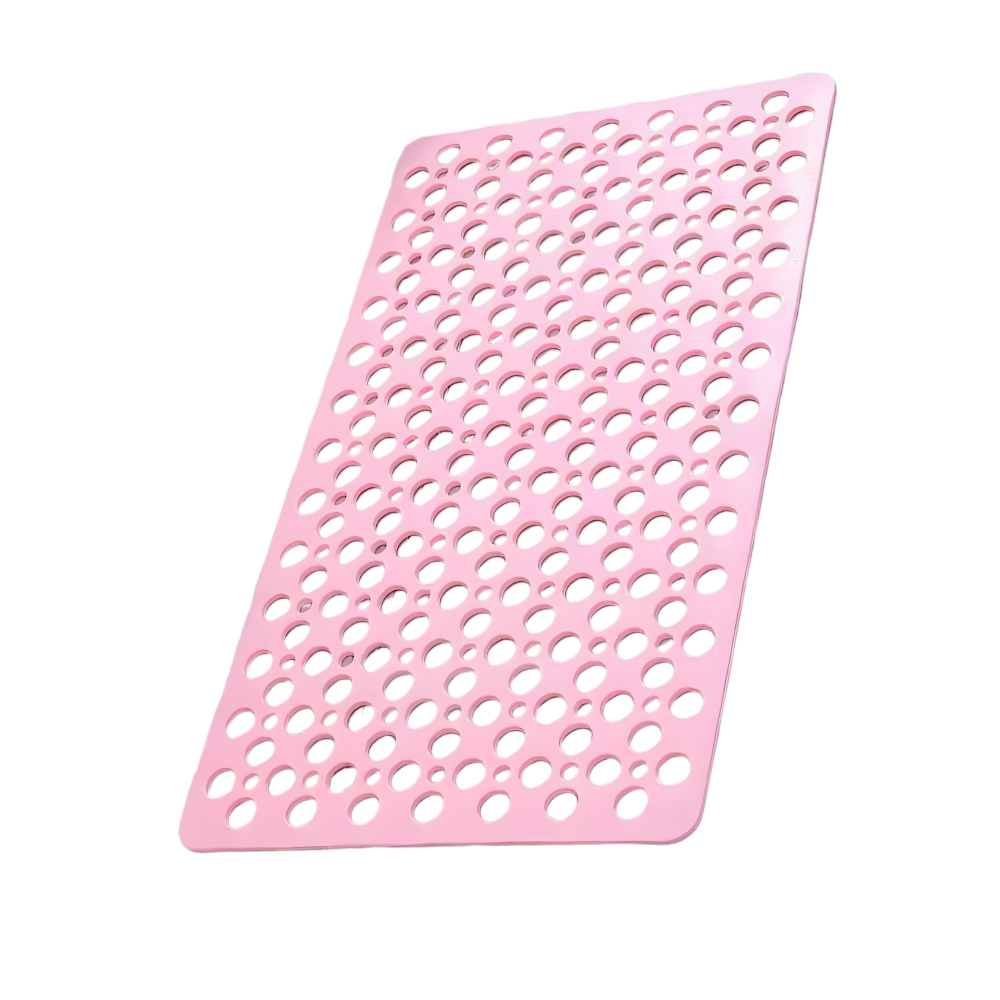 Alfombrilla de baño relajante y segura -Rosa - Ozerty