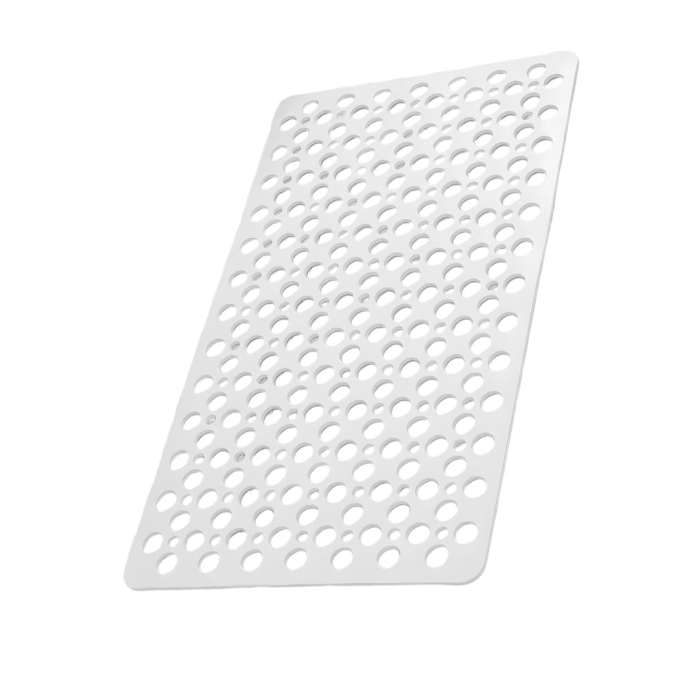 Alfombrilla de baño relajante y segura -Blanco - Ozerty