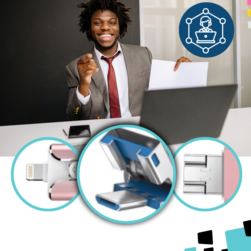 Memoria USB 3 en 1 de transferencia rápida - Ozerty