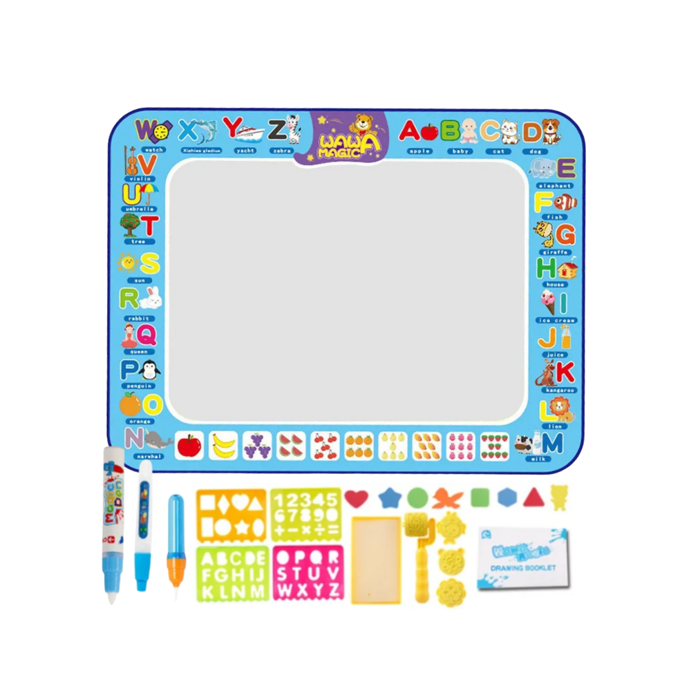 Estimulante alfombrilla de agua para dibujos -Abecedario - Ozerty
