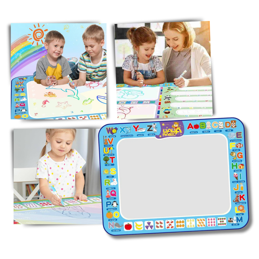 Estimulante alfombrilla de agua para dibujos - Ozerty