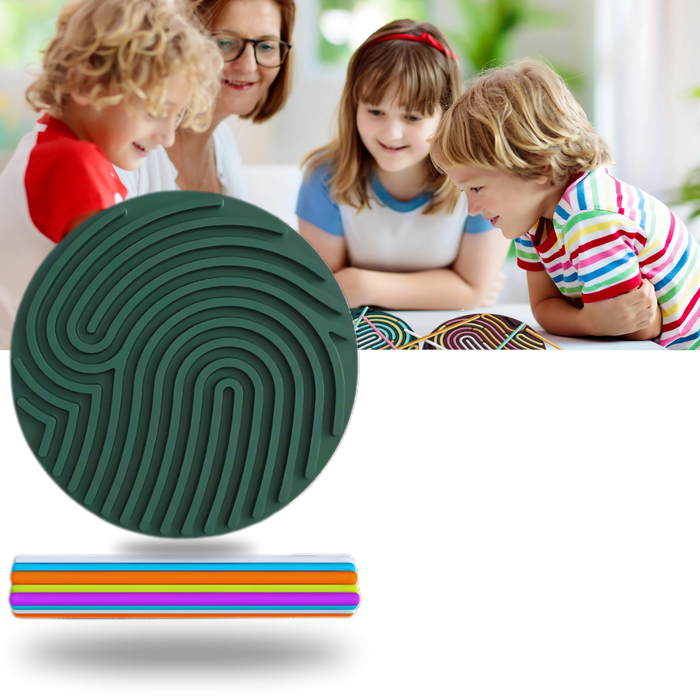 Tablero con actividades sensoriales para alivio del estrés - Ozerty