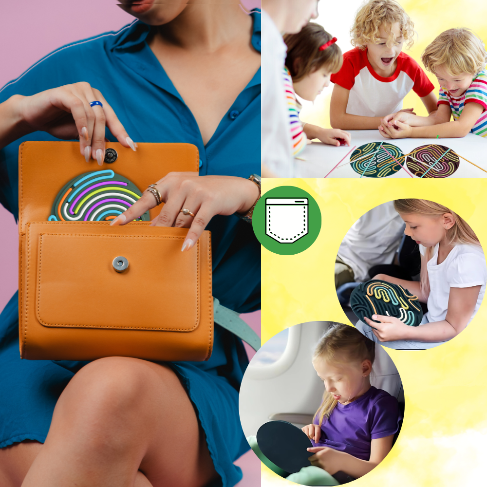 Tablero con actividades sensoriales para alivio del estrés - Ozerty