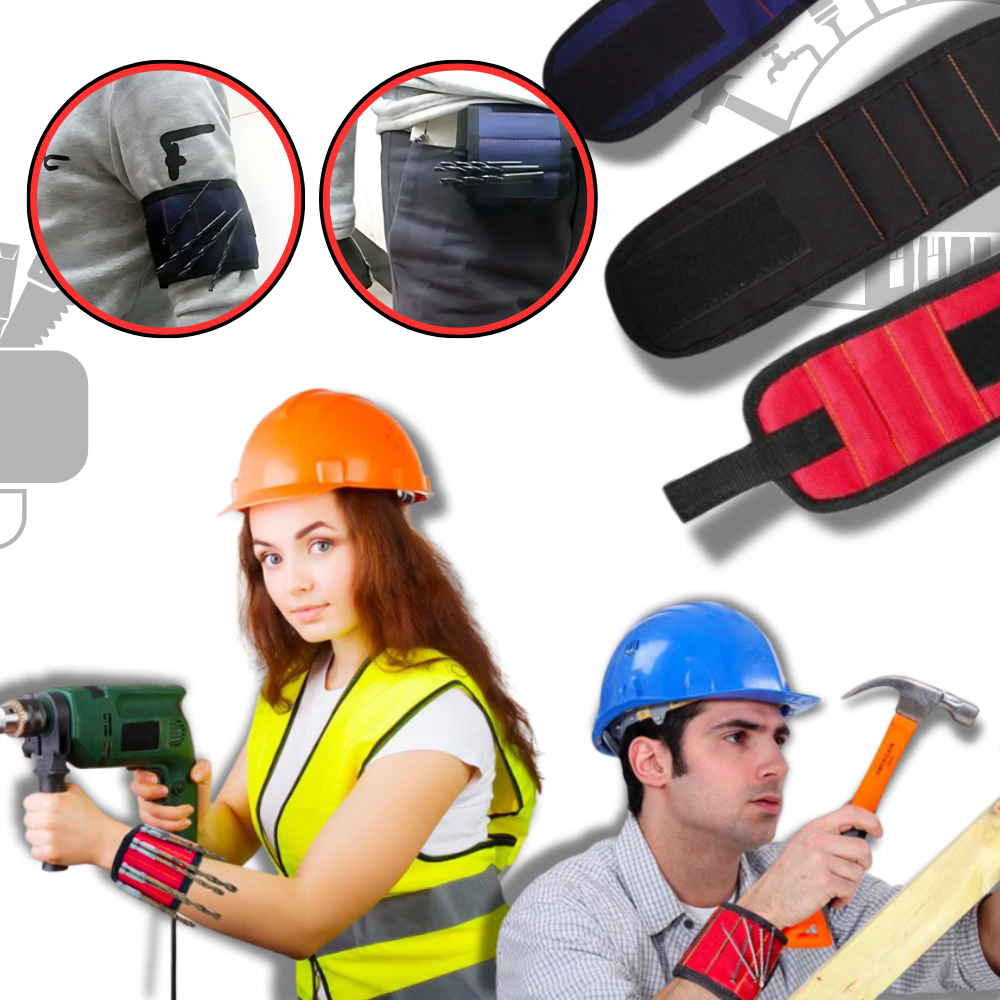 Muñequeras magnéticas de resistente tela Oxford
- Ozerty