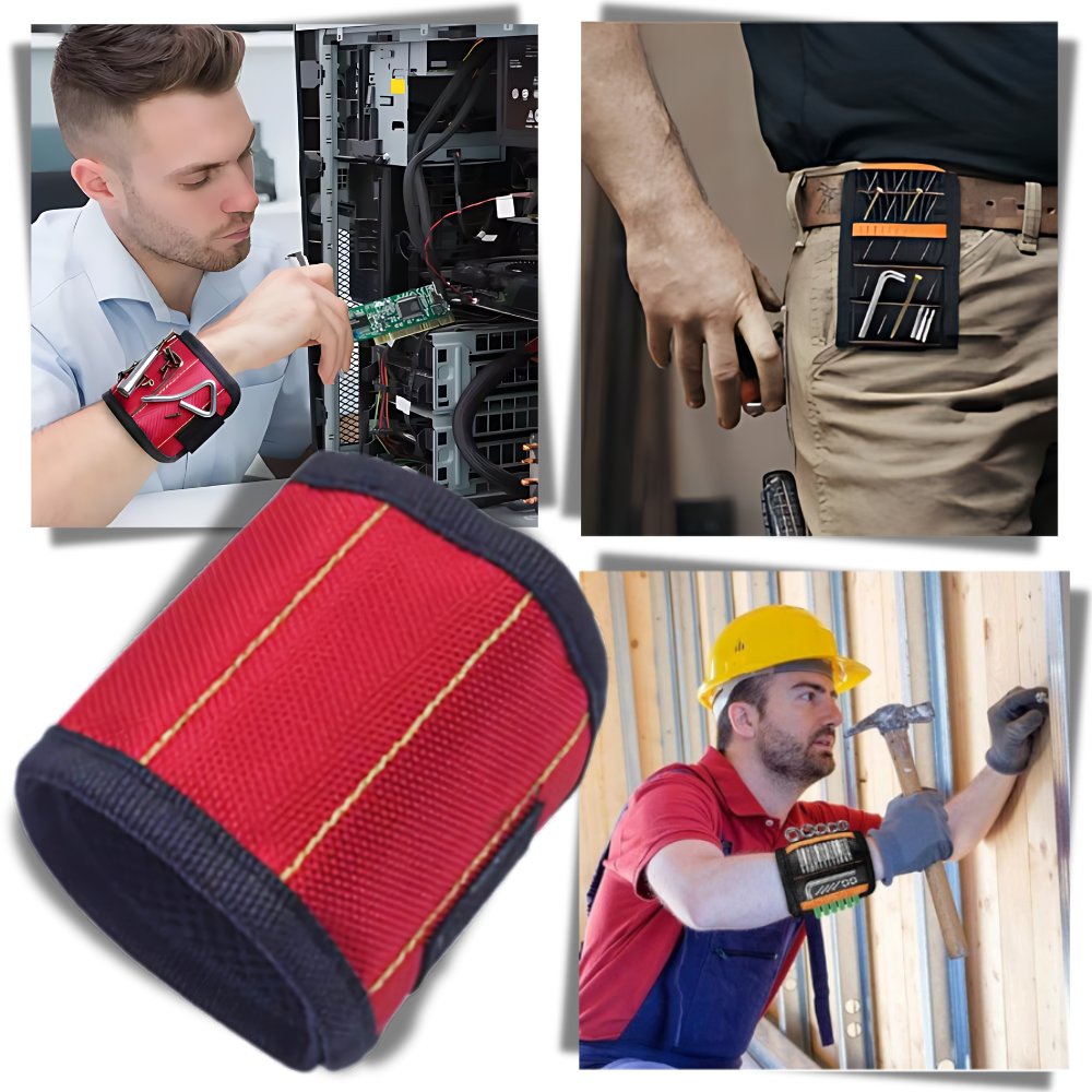 Muñequeras magnéticas de resistente tela Oxford
- Ozerty