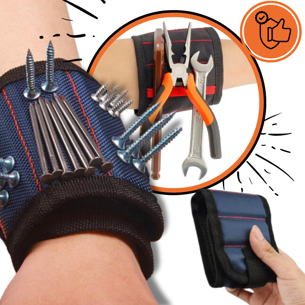 Muñequeras magnéticas de resistente tela Oxford
- Ozerty