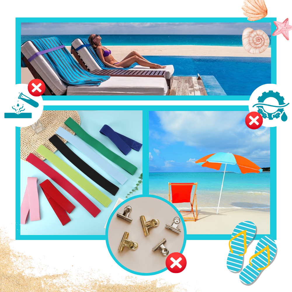 Banda de sujeción para toallas - Ozerty