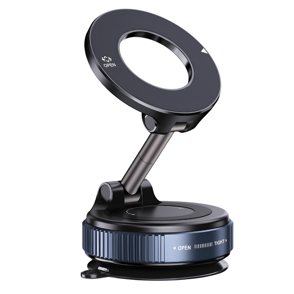 Soporte magnético para teléfono resistente y fiable -Negro - Ozerty