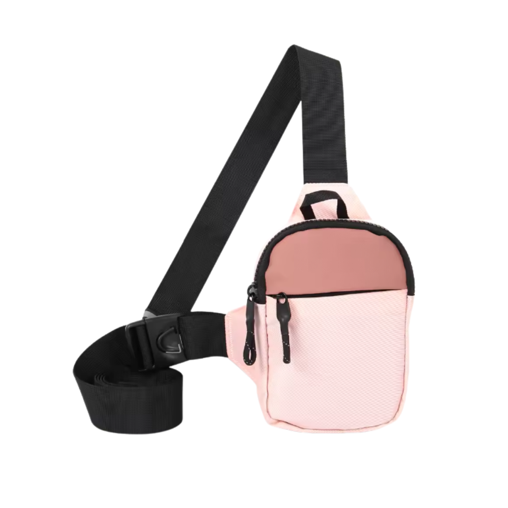 Elegante mini bolso bandolera -Rosa - Ozerty