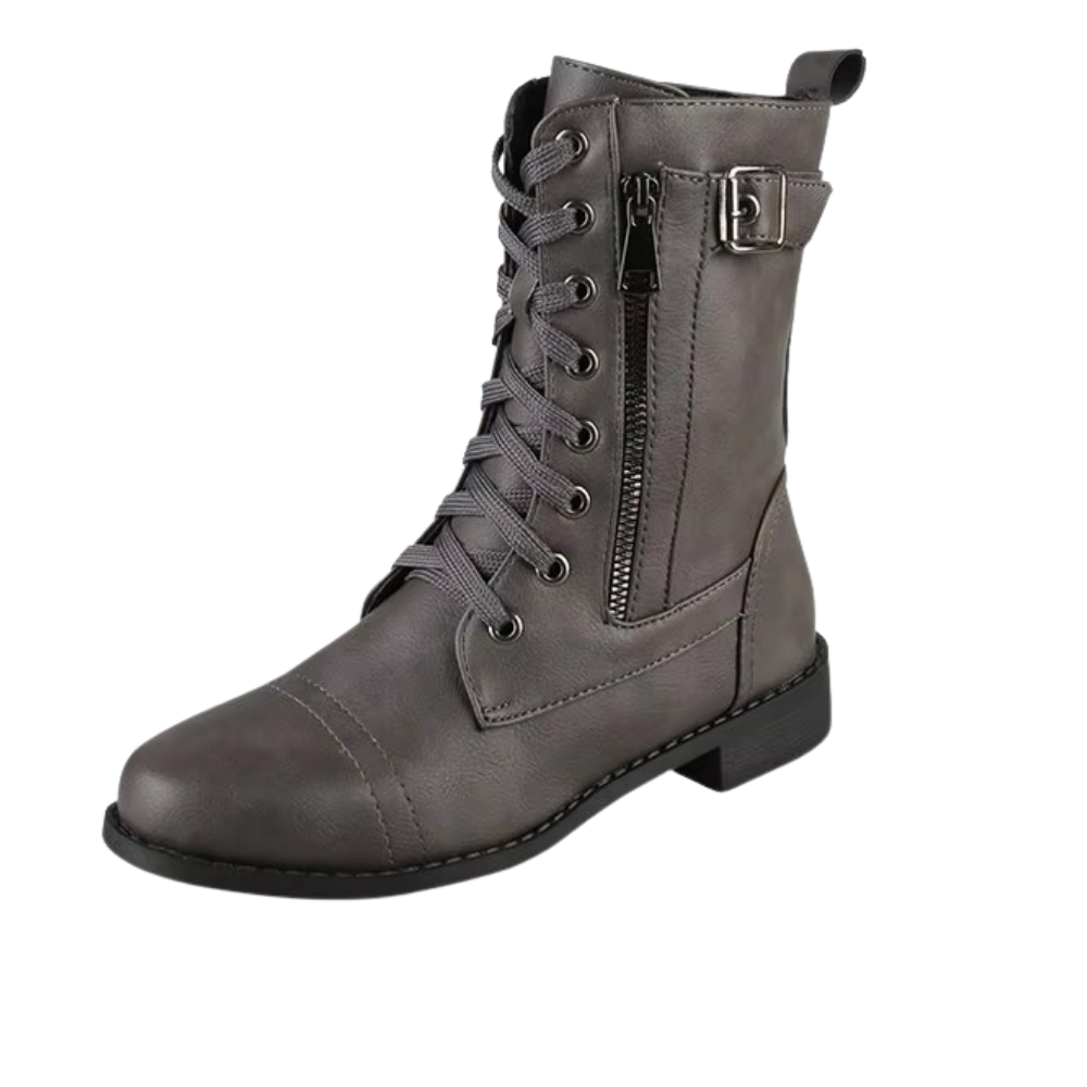 Elegantes botas antideslizantes -Gris - Ozerty