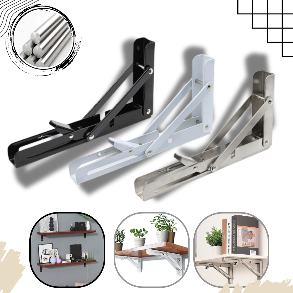 Elegantes soportes de pared para mesas plegables
- Ozerty