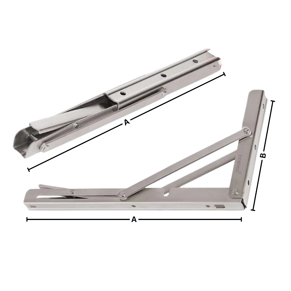 Elegantes soportes de pared para mesas plegables
- Ozerty