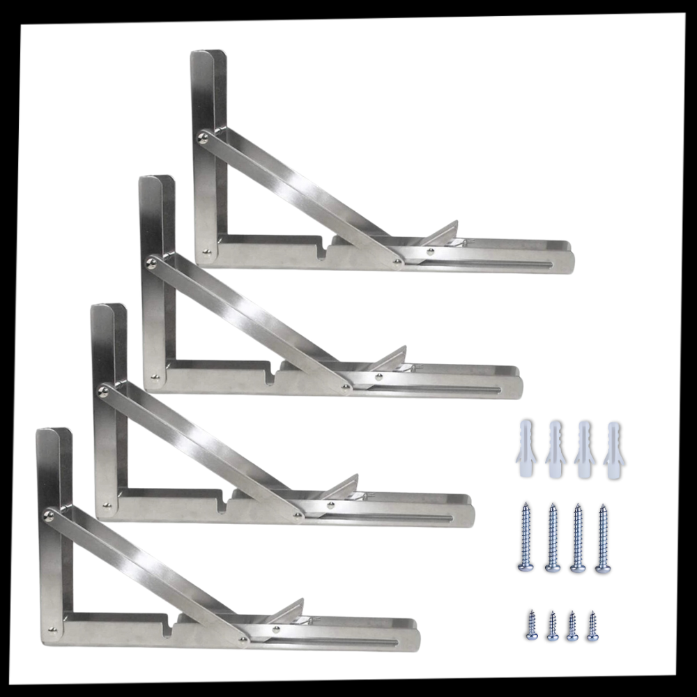 Elegantes soportes de pared para mesas plegables
- Ozerty