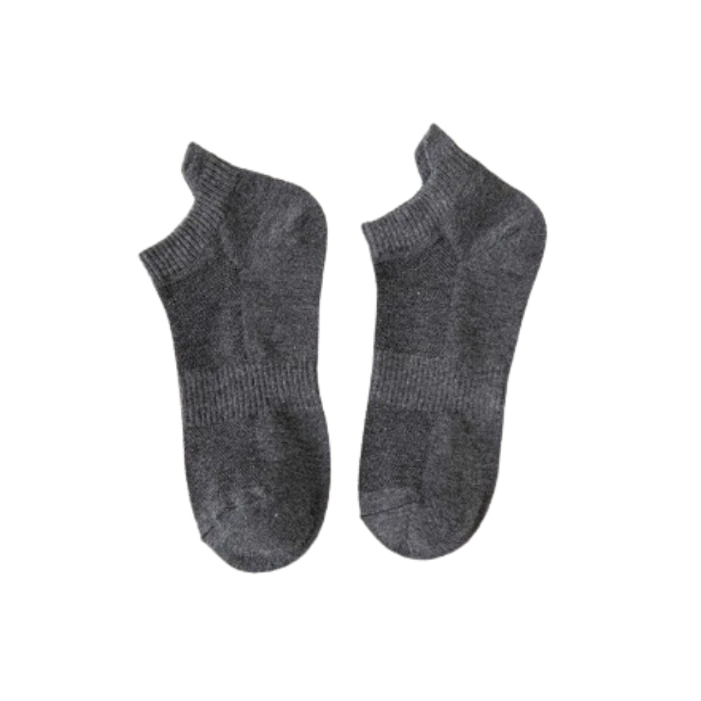 Calcetines tobilleros para hombre
-Gris oscuro/EU38-45/UK5-12/US6-14 - Ozerty