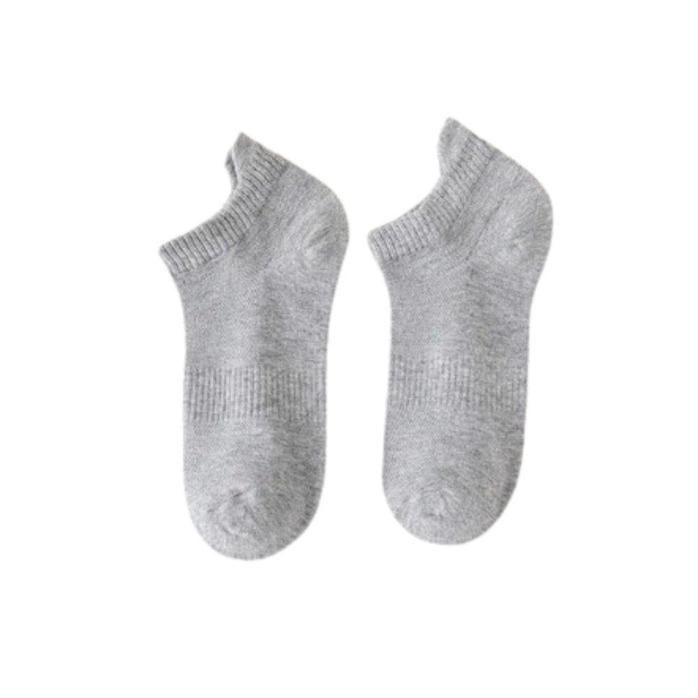 Calcetines tobilleros para hombre
-Gris claro/EU38-45/UK5-12/US6-14 - Ozerty