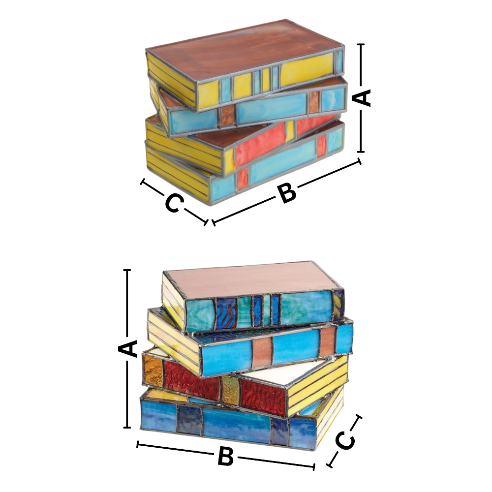 Lámpara atemporal con forma de libros apilados
- Ozerty