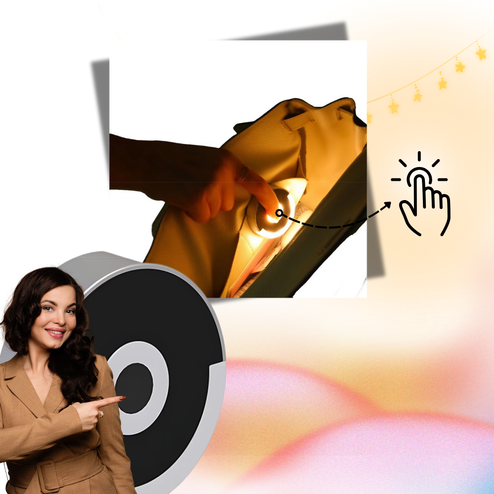 Lámpara táctil para bolsos - Ozerty